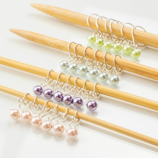 Pastel Pearls Stitch Markers