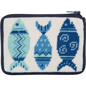Stitch  & Zip Coin Purse/Credit Card Case