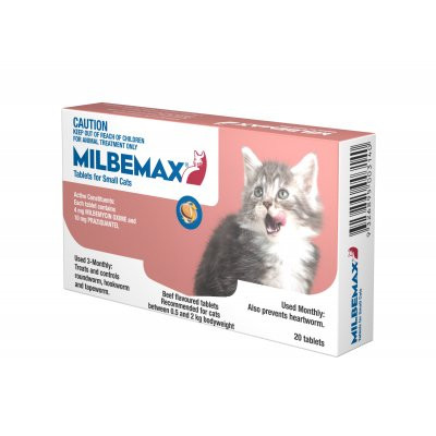 MILBEMAX BROAD-SPECTRUM ALLWORMER TABLETS FOR SMALL CATS