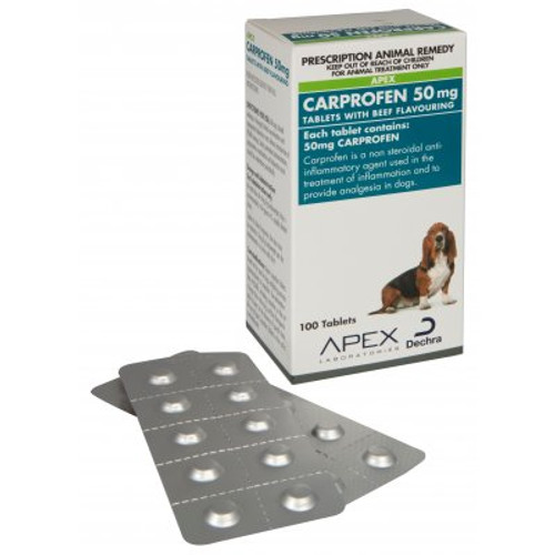 Carprofen 50mg Flavoured (100 Tablets)