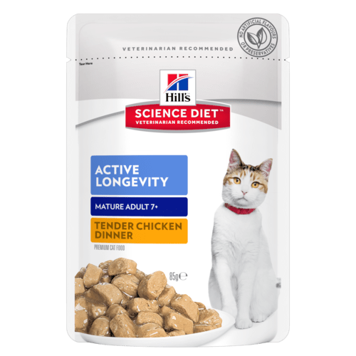 Hills Science Diet Feline Adult 7+ Active Longevity with Chicken 85g x 12