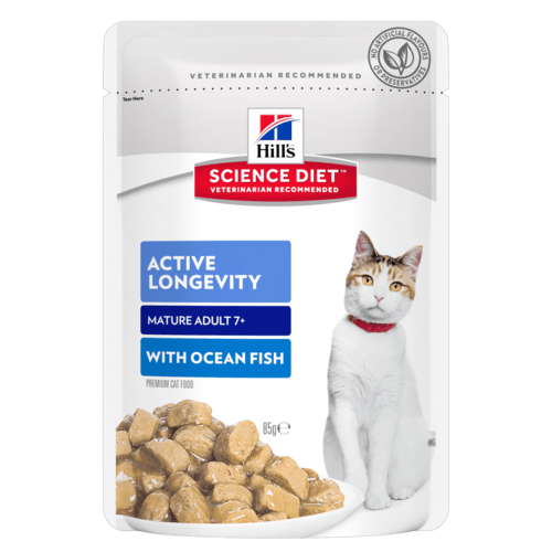 Hills Science Diet Feline Adult 7+ Active Longevity with Ocean Fish 85g x 12