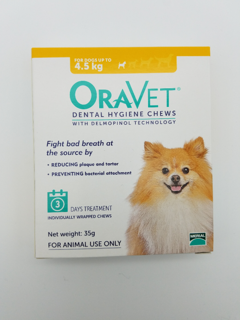 Oravet Dental Hygiene Chews for Very Small Dogs Up to 4.5kg Trial 3 pack