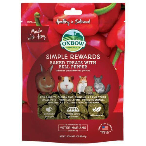 Oxbow Simple Rewards Baked Treats with Bell Pepper 85g