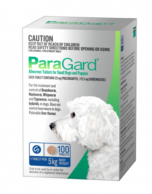 Paragard 100-Pack for Small Dogs and Puppies up to 5kg