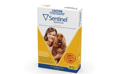 Sentinel Spectrum Tasty Chews for Medium Dogs Yellow 3's