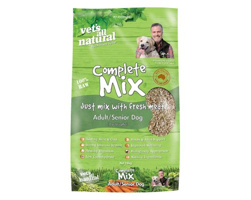 Vets All Natural Complete Mix Adult/Senior Canine 15Kg
