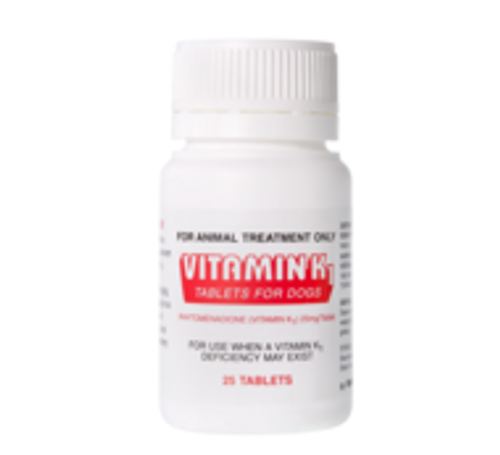 Vitamin K1 Tablets for Dogs 25mg 25's
