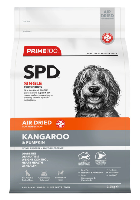 Prime100 SPD™ Air Dried Kangaroo & Pumpkin 2.2kg