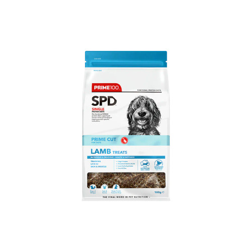 Prime100 Single Protein Treats Lamb Front