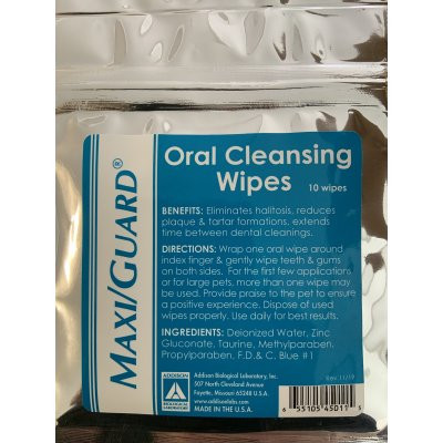 Maxiguard Oral Cleansing Wipes (10 pack)