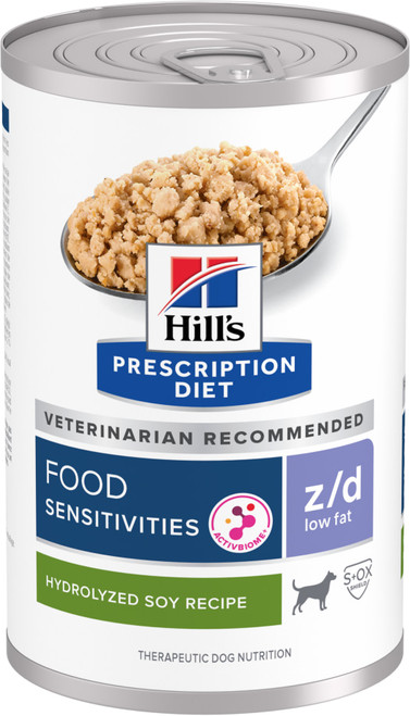 Hills Prescription Diet Low Fat Wet Dog Food z/d 12x370g