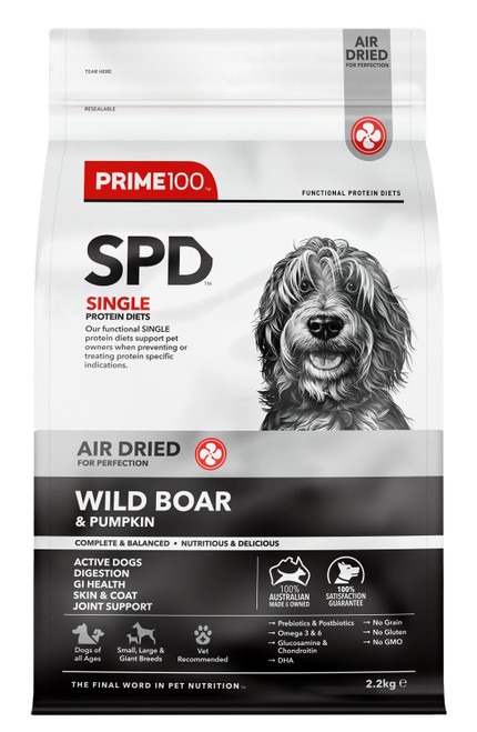 Prime100 SPD Air-Dried Wild Boar and Pumpkin 2.2kg