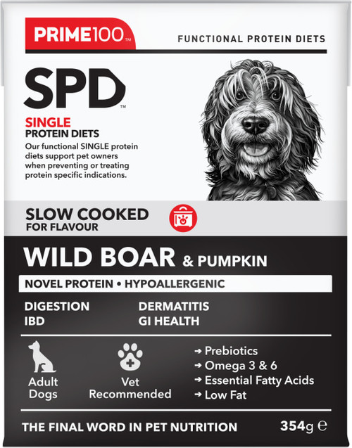 Prime100 SPD Slow-Cooked Wild Boar and Pumpkin 12x354g