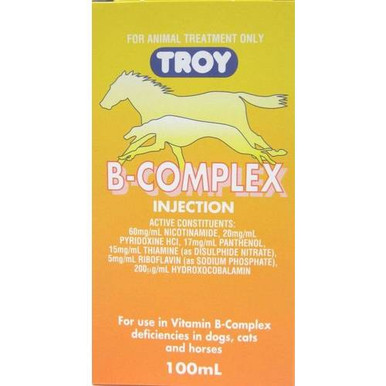 Troy Vitamin B Complex Injection 100ml - The Animal Pharmacy