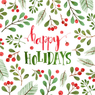 Wishing You Happy Holidays - and Closure Schedule