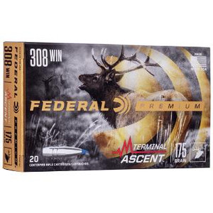 Federal Terminal Ascent 308 Win 175 Grain 20rds/Box