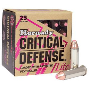 Hornady Critical Defense 38 Special 90 Grain FTX 25rds/Box Hornady Critical Defense 38 Special 90 Grain FTX 25rds/Box