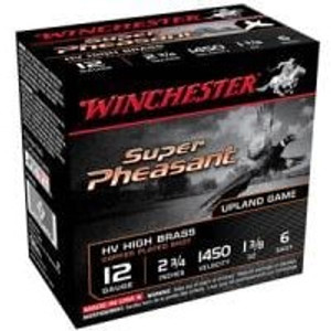 Winchester Super X Pheasant Loads 12ga 2-3/4" 1-3/8oz #6 Shot 25rds/Box Winchester Super X Pheasant Loads 12ga 2-3/4" 1-3/8oz #6 Shot 25rds/Box