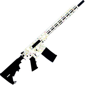 GLFA AR-15 223 Wylde Semi-Auto 16" BN Barrel 30rd Saved By The Splatter White GLFA AR-15 223 Wylde Semi-Auto 16" BN Barrel 30rd Saved By The Splatter White