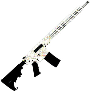 GLFA AR-15 223 Wylde Semi-Auto 16" SS Barrel 30rd Saved By The Splatter White GLFA AR-15 223 Wylde Semi-Auto 16" SS Barrel 30rd Saved By The Splatter White