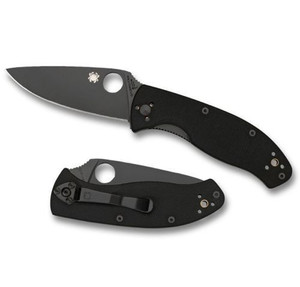 Spyderco Tenacious Folding Knife VG10/Black Plain 3.38" Blk G10 Spyderco Tenacious Folding Knife VG10/Black Plain 3.38" Blk G10