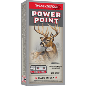 Winchester 400 Legend 180 Grain Power Point 20 Round Box Winchester 400 Legend 180 Grain Power Point 20 Round Box