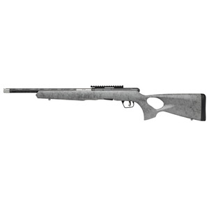 Savage Arms, A22 Timberlite Thumbhole, Semi-automatic, 22LR, 18" Carbon Wrapped Threaded Barrel, Gray Ambidextrous Thumbhole Stock, Matte Finish, Black, 10 Rounds