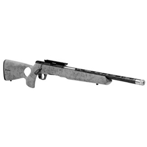 Savage Arms, B22 Timberlite Thumbhole, Bolt Action Rifle, 22 WMR, 18" Carbon Wrapped Threaded Barrel, Gray Ambidextrous Thumbhole Stock, Matte Finish, Black, 10 Rounds