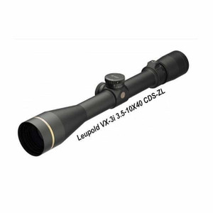 Leupold 177823 VX-3i CDS-ZL 3.5-10x 40mm Obj 29-11 ft @ 100 yds FOV 1" Tube Black Finish Duplex
