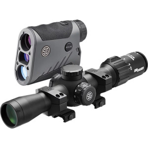 Sig Sauer, BDX Combo Kit, KILO1000BDX Laser Rangefinder and SIERRA3BDX 2.5-8X36mm Rifle Scope, Black Finish Sig Sauer, BDX Combo Kit, KILO1000BDX Laser Rangefinder and SIERRA3BDX 2.5-8X36mm Rifle Scope, Black Finish