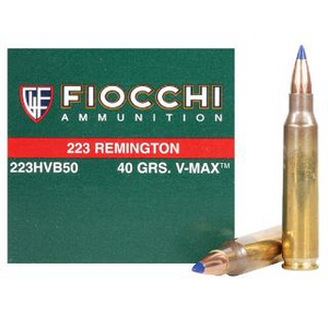 Fiocchi .223 Remington 40 Grain V-MAX 50rds/Box Fiocchi .223 Remington 40 Grain V-MAX 50rds/Box