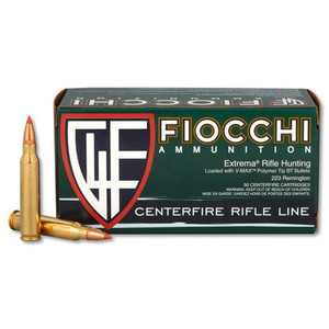 Fiocchi .223 Remington Hornady V-Max 50 Grain 50rds/Box Fiocchi .223 Remington Hornady V-Max 50 Grain 50rds/Box