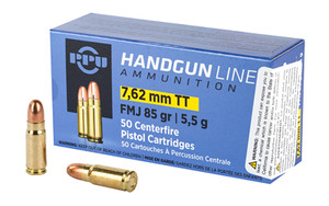 PPU (Prvi Partizan) 7.62x25mm Tokarev 85 Grain FMJ 50rds/Box PPU (Prvi Partizan) 7.62x25mm Tokarev 85 Grain FMJ 50rds/Box