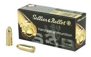 Sellier & Bellot 9mm 115 Grain FMJ 50rds/Box Sellier & Bellot 9mm 115 Grain FMJ 50rds/Box