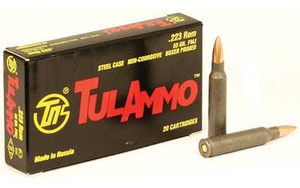 TulAmmo Target 223REM 55 Grain Full Metal Jacket Non Corrosive 20rds/Box TulAmmo Target 223REM 55 Grain Full Metal Jacket Non Corrosive 20rds/Box