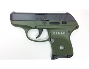 Ruger LCP .380ACP Pistol 2.75" Barrel 6Rd Black Slide ODG Frame Ruger LCP .380ACP Pistol 2.75" Barrel 6Rd Black Slide ODG Frame