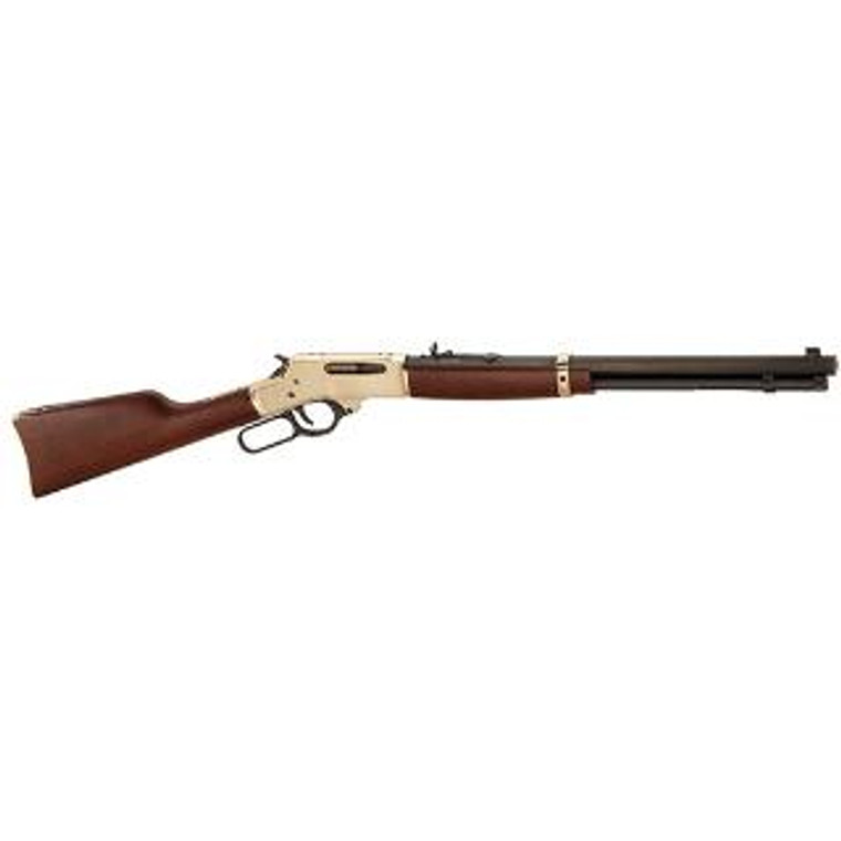 Henry 30-30 Brass Lever Action Rifle 20" Octagon Barrel 5Rd Walnut Stock