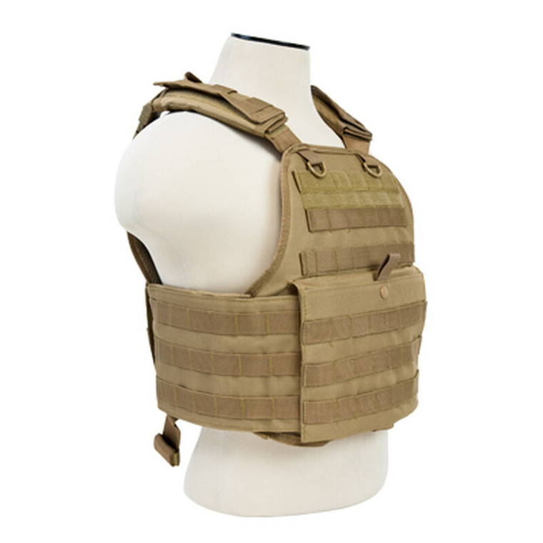 NcStar Plate Carrier Size Med-2XL Nylon Tan