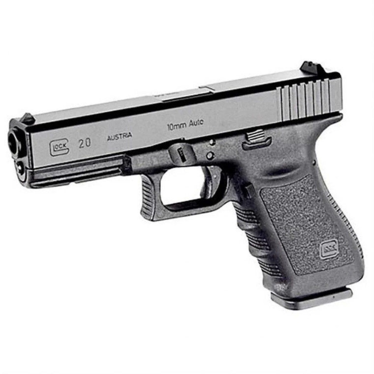 Glock 20SF Gen3 10mm Semi Auto Pistol 4.6" Barrel 15+1Rd Black
