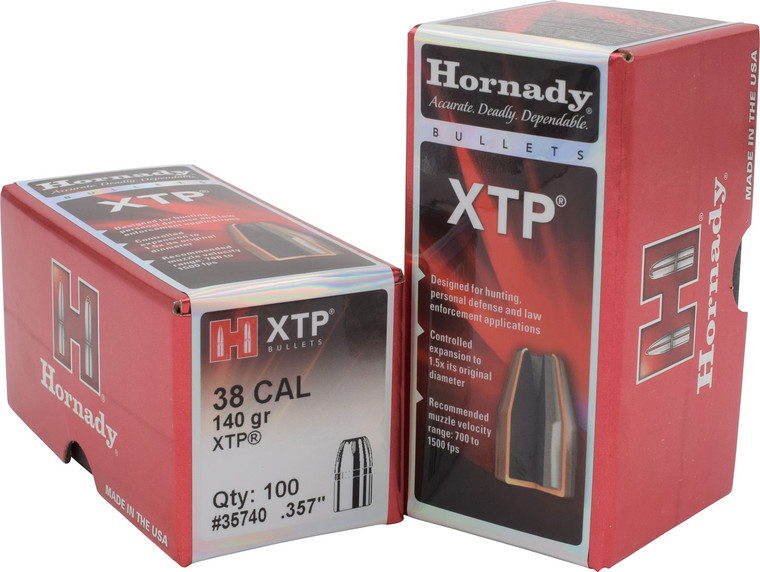 Hornady 35740 XTP 38 Cal .357 140 gr Hollow Point (HP) 100 Per Box