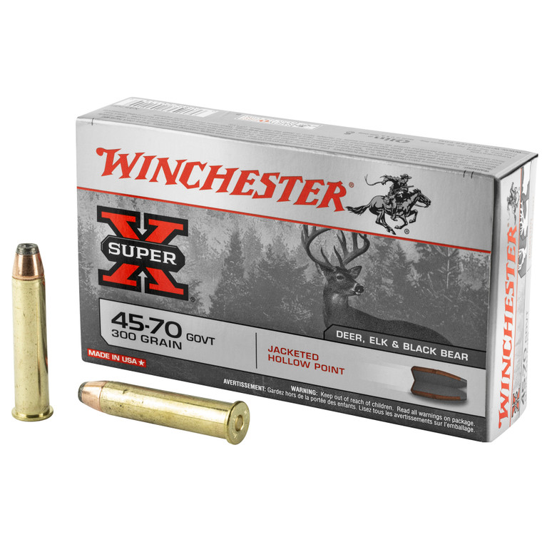 Winchester Super-X 45-70 Gov 300Gr 1880 fps (JHP) 20rds/Box