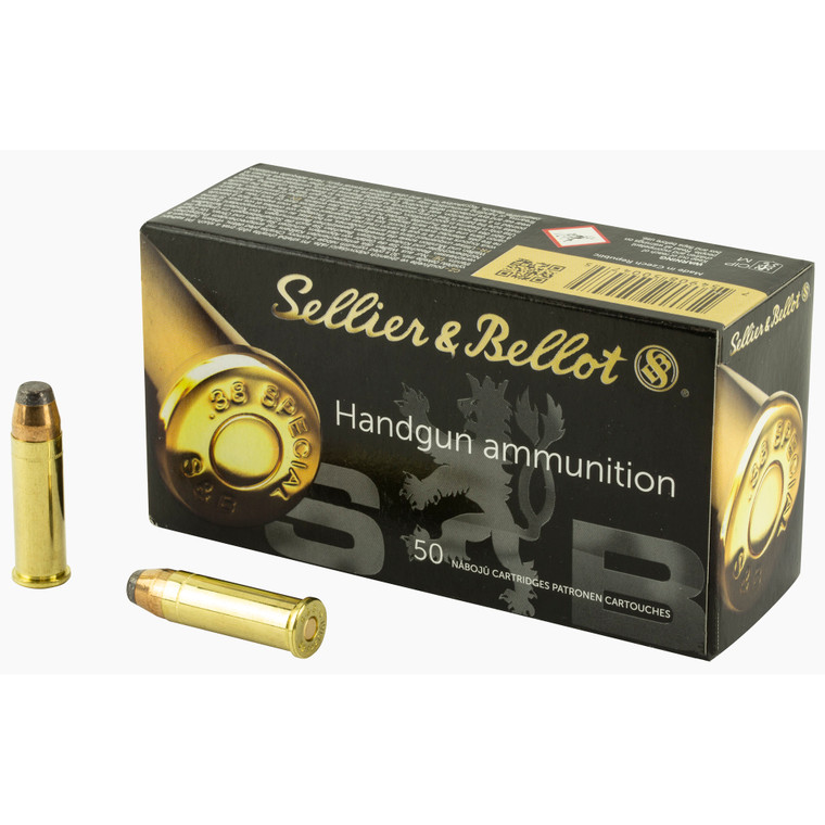 Sellier & Bellot Handgun 38 Special 158Gr 890 fps (SP) 50rds/Box