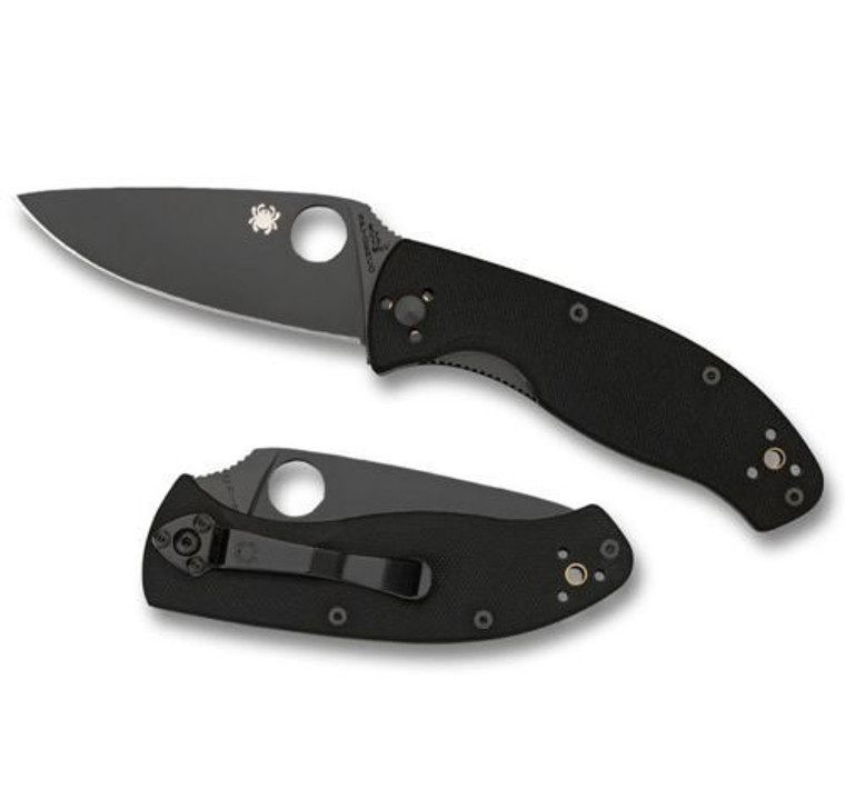 Spyderco Tenacious Folding Knife VG10/Black Plain 3.38" Blk G10