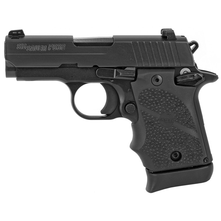 Sig Sauer P938 9mm 3" Barrel 7Rd Black, Manual Safety