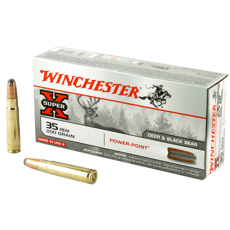 Winchester Ammunition, Super-X, 35REM, 200 Grain, Power Point, 20 Round Box