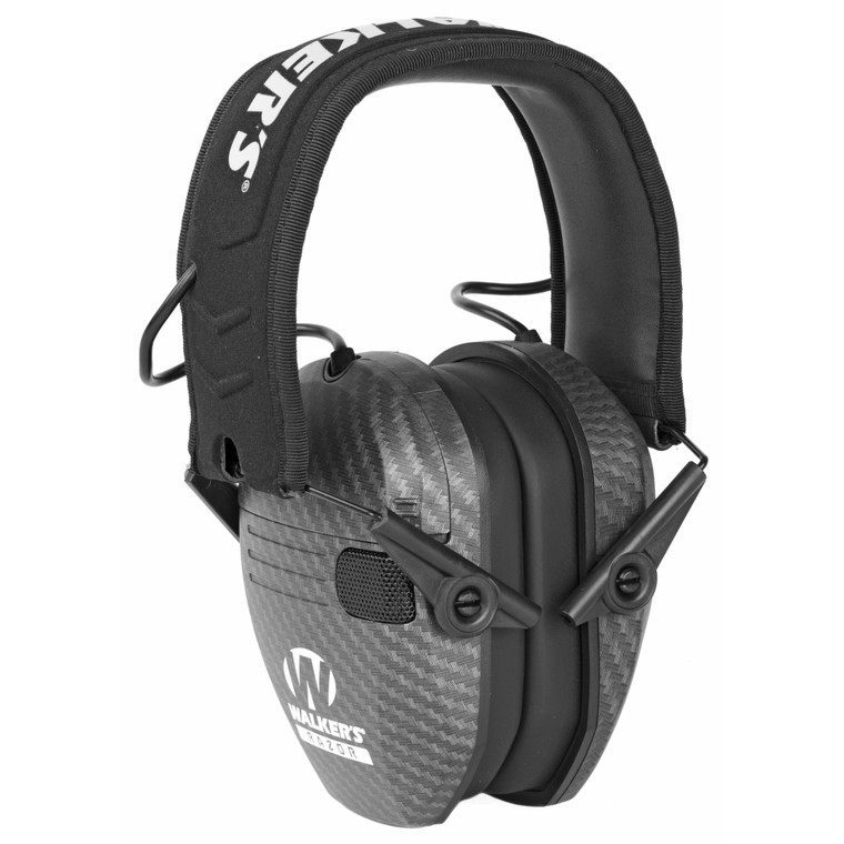 Walker's, Razor, Electronic Earmuff, Carbon Fiber, 1 Pair