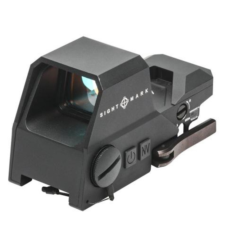 Sightmark Ultra Shot A-Spec 1x 33x24mm Obj Multi-Reticle 4 Pattern Black CR123A Lithium