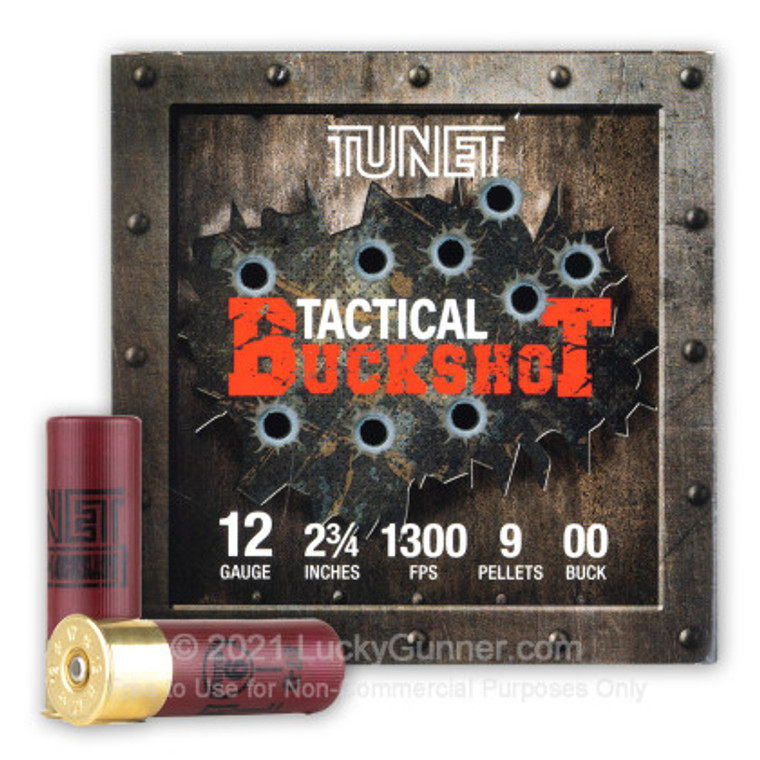 Tunet Tactical 12ga 2-3/4" 00 Buckshot