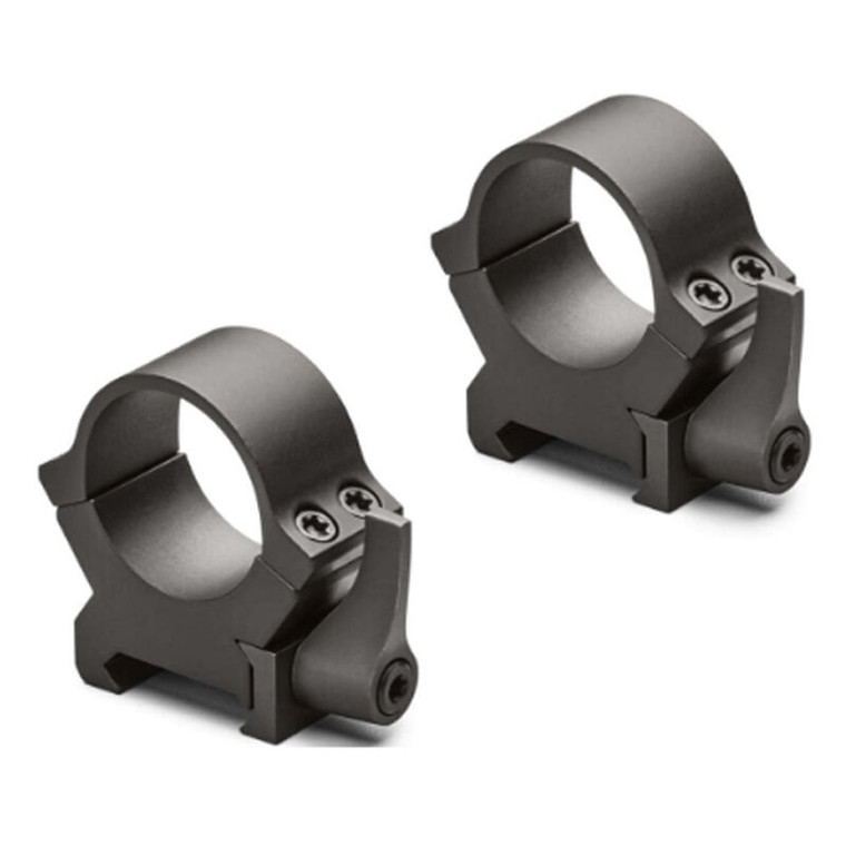 Leupold QRW2 Quick Release 2 Weaver/Cross Slot Style Scope Rings 1" Tube Low Height Machined Steel Matte Black